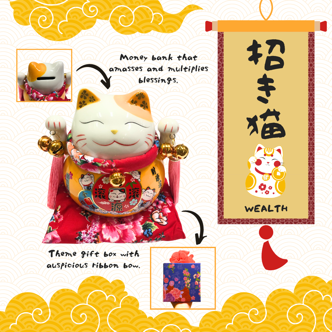 Blessing Charms - Maneki-Neko of Wealth