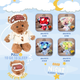 Good Night, Sleepy Teddy + Soap Flower Rose Bouquet Aria Petite Bundle