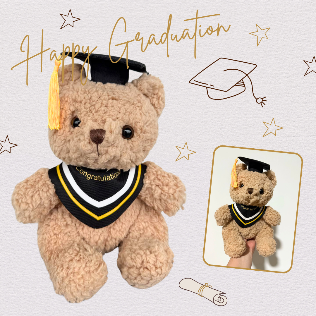Grady Graduation Bear - Soft Toy Plushie