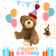 Soft Toy Plushie - Happy Birthday Teddy