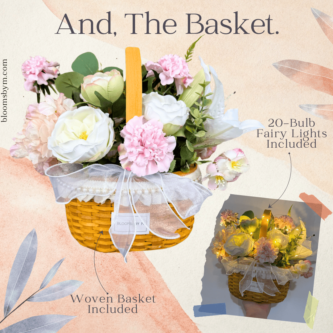 Peaceful Paula, And The Basket - Faux Flowers