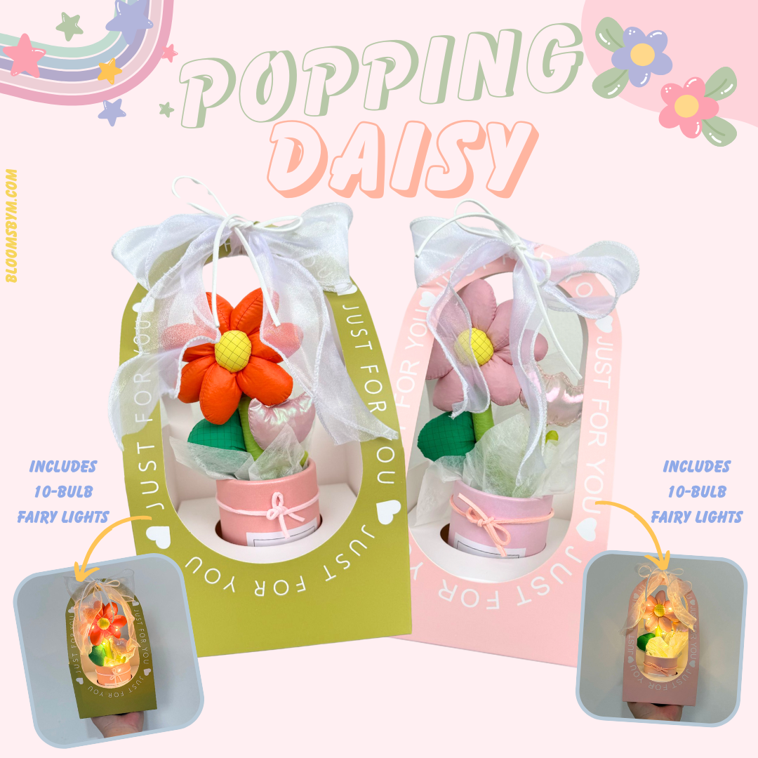 Popping Daisy in Oyster Pink - Fabric Flowers