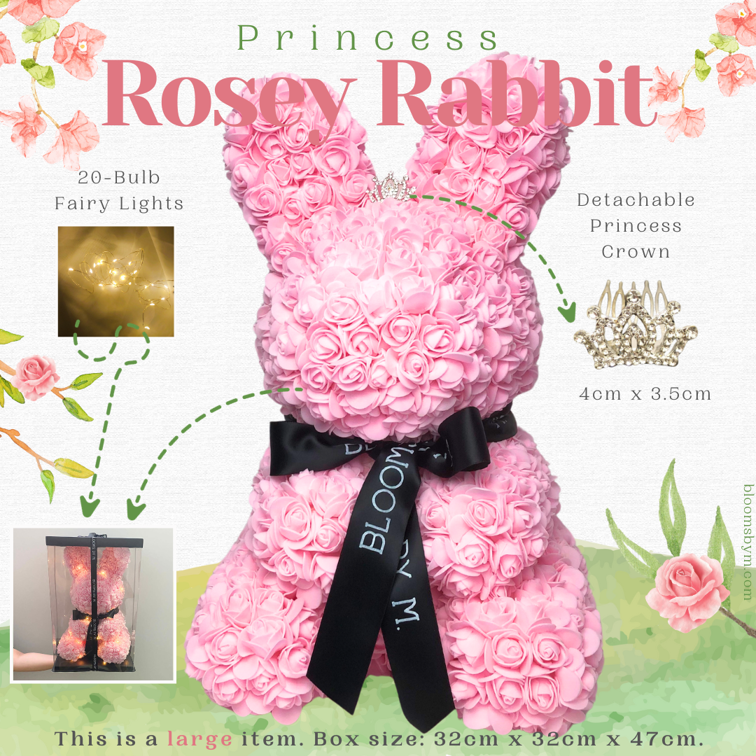 (Premium-Large) Foam Flower - Princess Rosey Rabbit