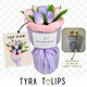 Tyra Tulips - Purple with Pink (Soap Flowers Bouquet)