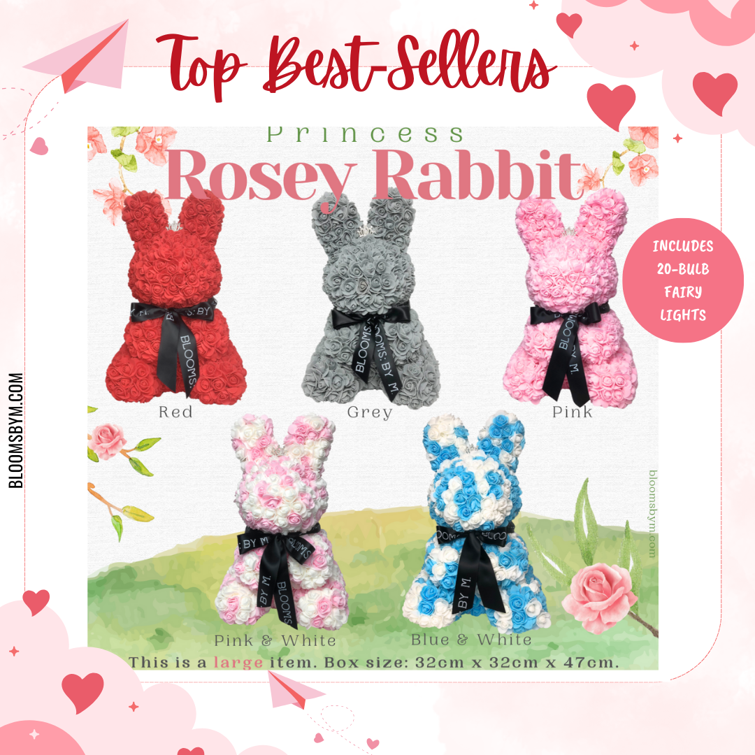 Top 10 Best Selling Flowers - (Premium-Large) Foam Flower - Princess Rosey Rabbit