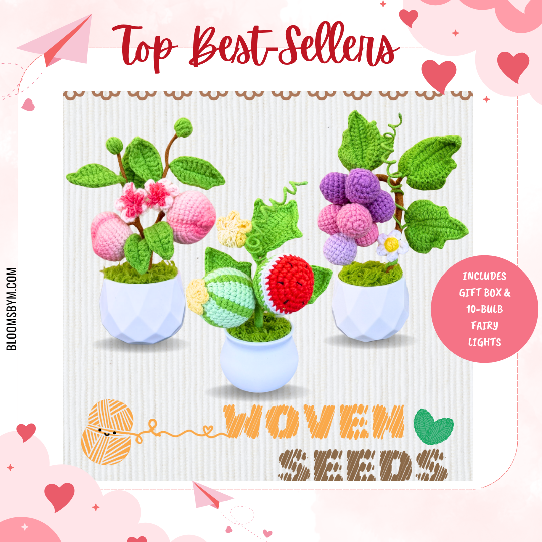 Top 10 Best Selling Flowers - Woven Seeds - Crochet Plants