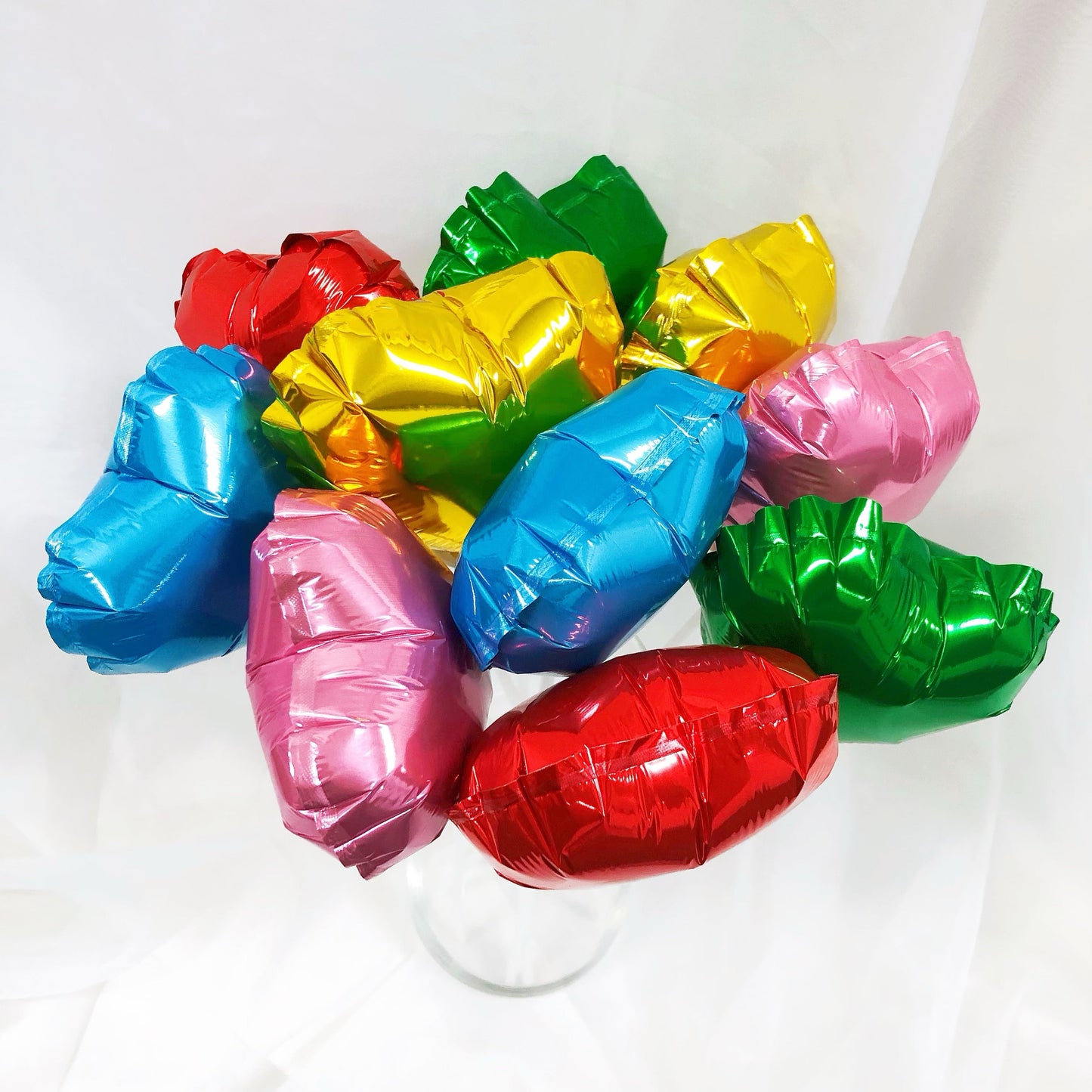 Heart-Shaped Inflated Foil Balloon in Green (Small)