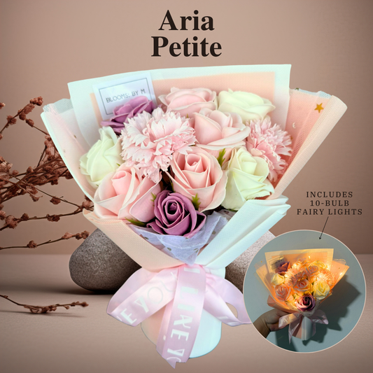 Aria Petite in Pink - Soap Flowers Bouquet
