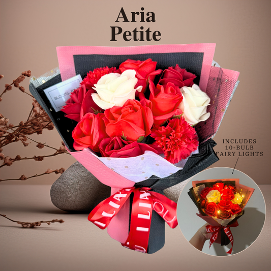 Aria Petite in Red - Soap Flowers Bouquet