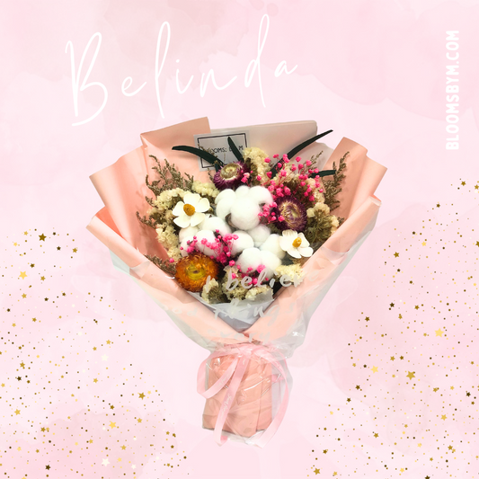 Preserved Flowers Bouquet - Belinda in Pink