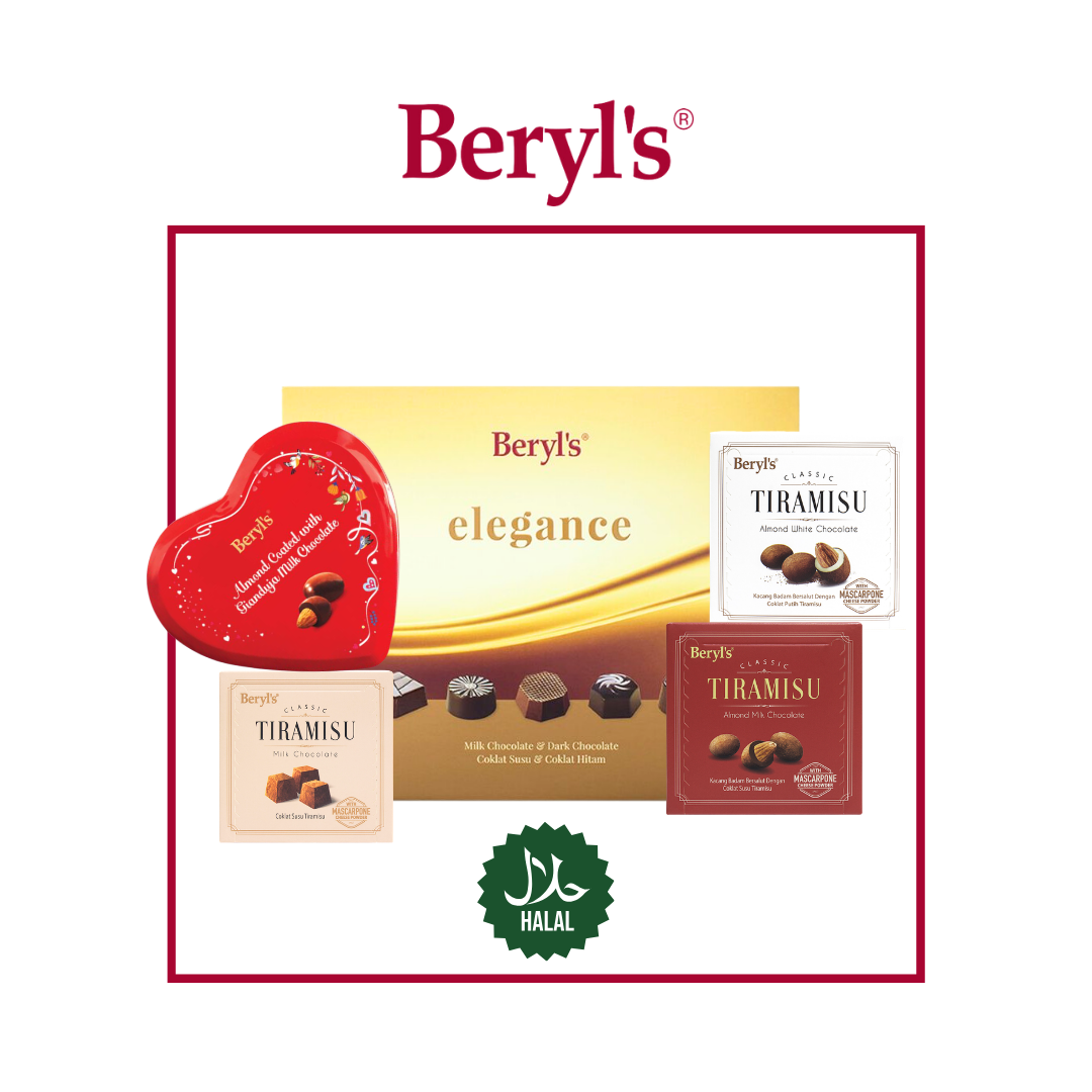 [Halal] Beryl's Tiramisu Almond Milk Chocolate (65G)