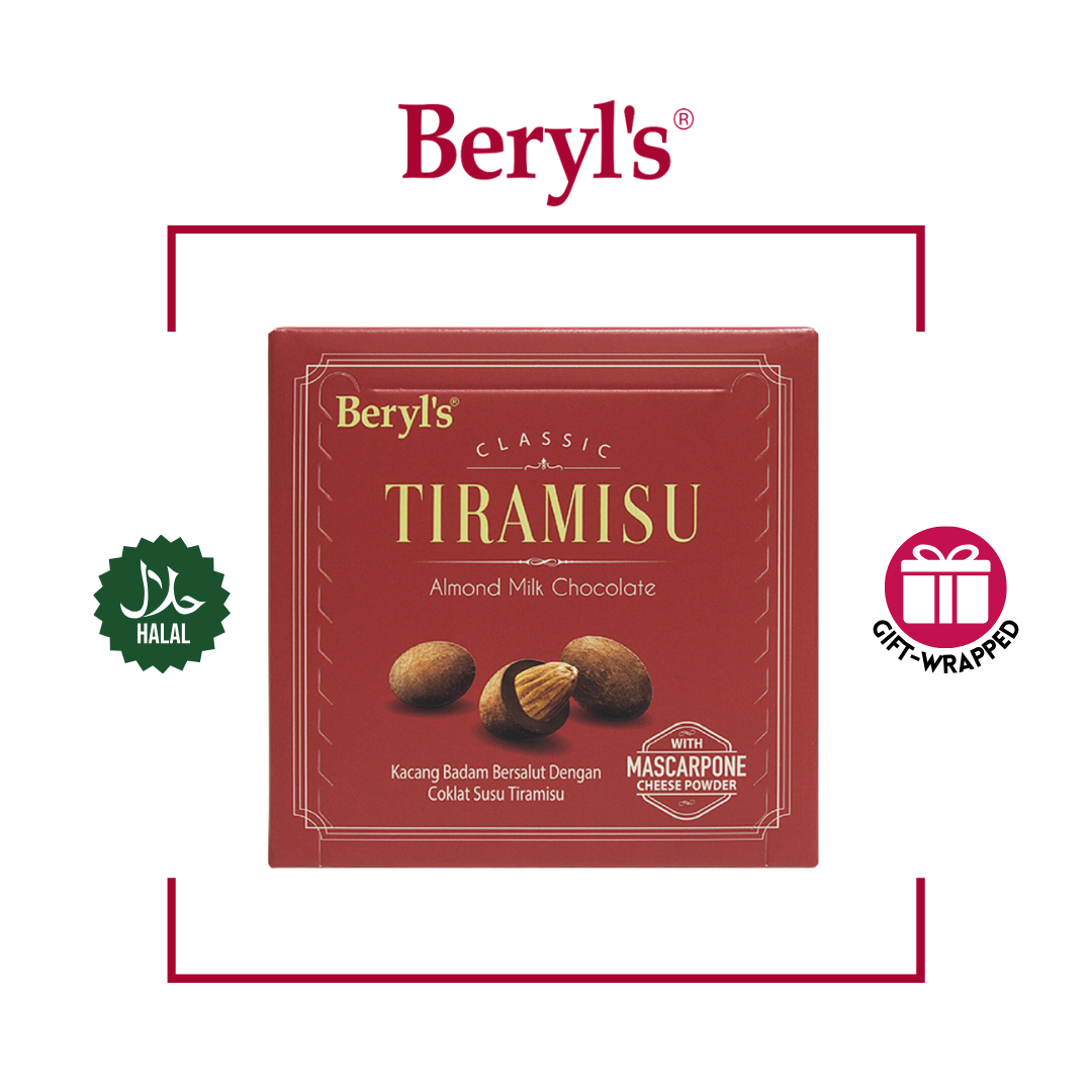 [Halal] Beryl's Tiramisu Almond Milk Chocolate (65G)