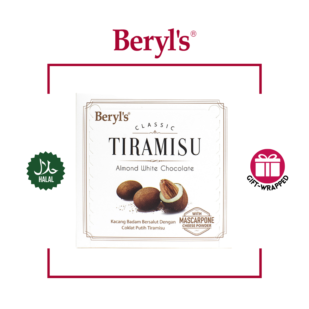 [Halal] Beryl's Tiramisu Almond White Chocolate (65G)