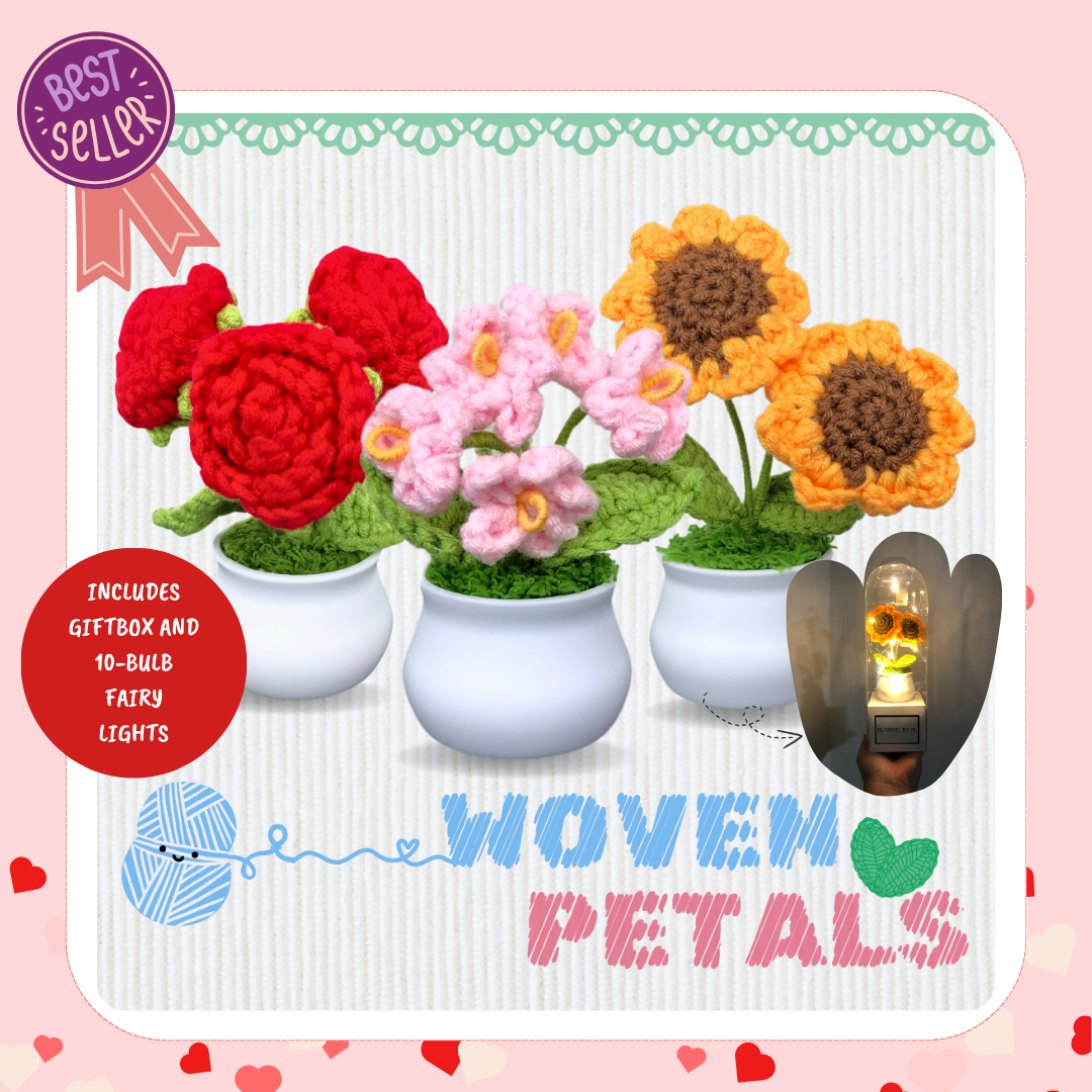 Best Sellers - Woven Petals - Crochet Knit Flowers