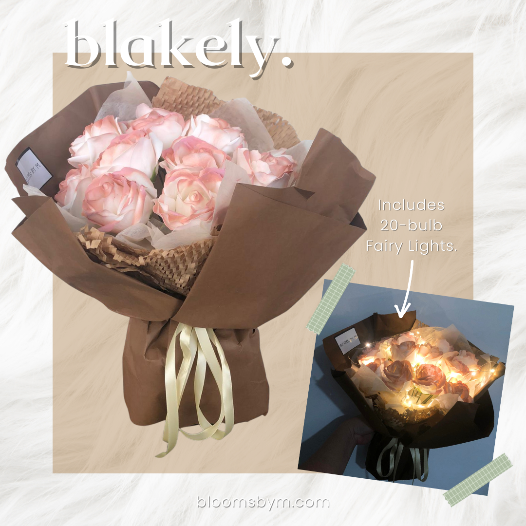 Blakely: Mocha Gradient Roses (Soap Flower Rose Bouquet)