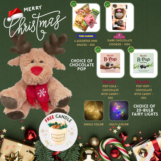 [Free Candle - Halal] Christmas Bundle - Christmas Reindeer + Snacko Tempo