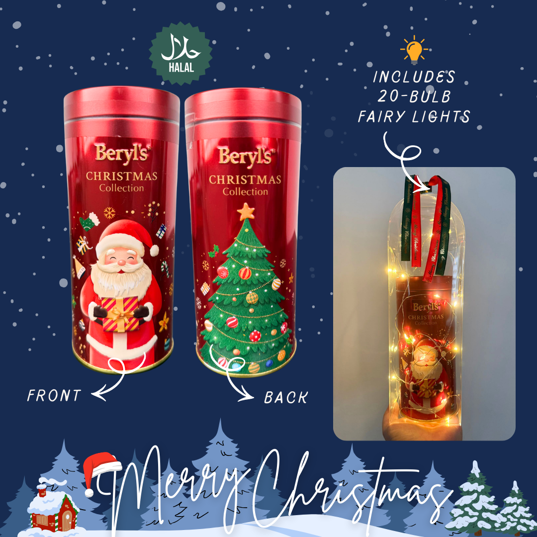 [Halal] Beryl's Christmas Tin Mint and Bitter Choc (90G)