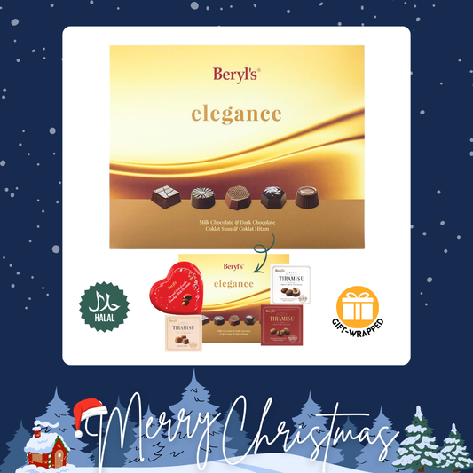Christmas - [Halal] Beryl's Elegance Milk & Dark Choc (160G)