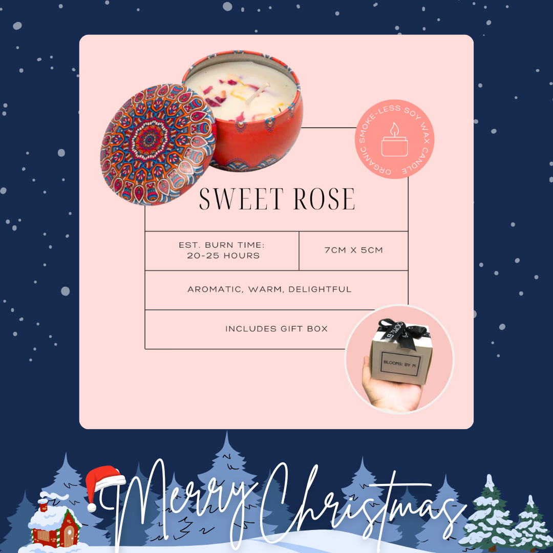 Christmas - Candles - I Can Candle: Sweet Rose