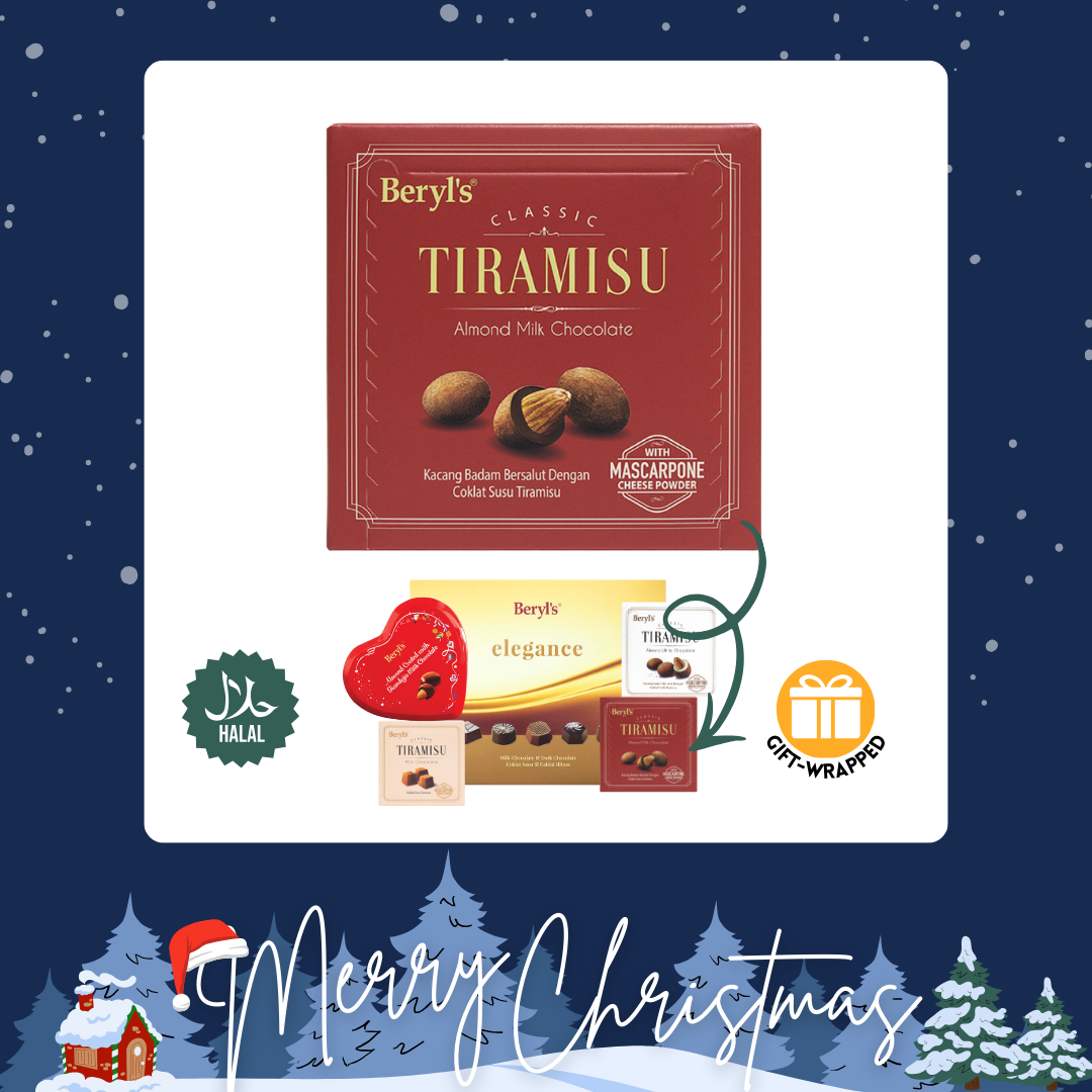 Christmas - [Halal] Beryl’s Tiramisu Almond Milk Chocolate (65G)