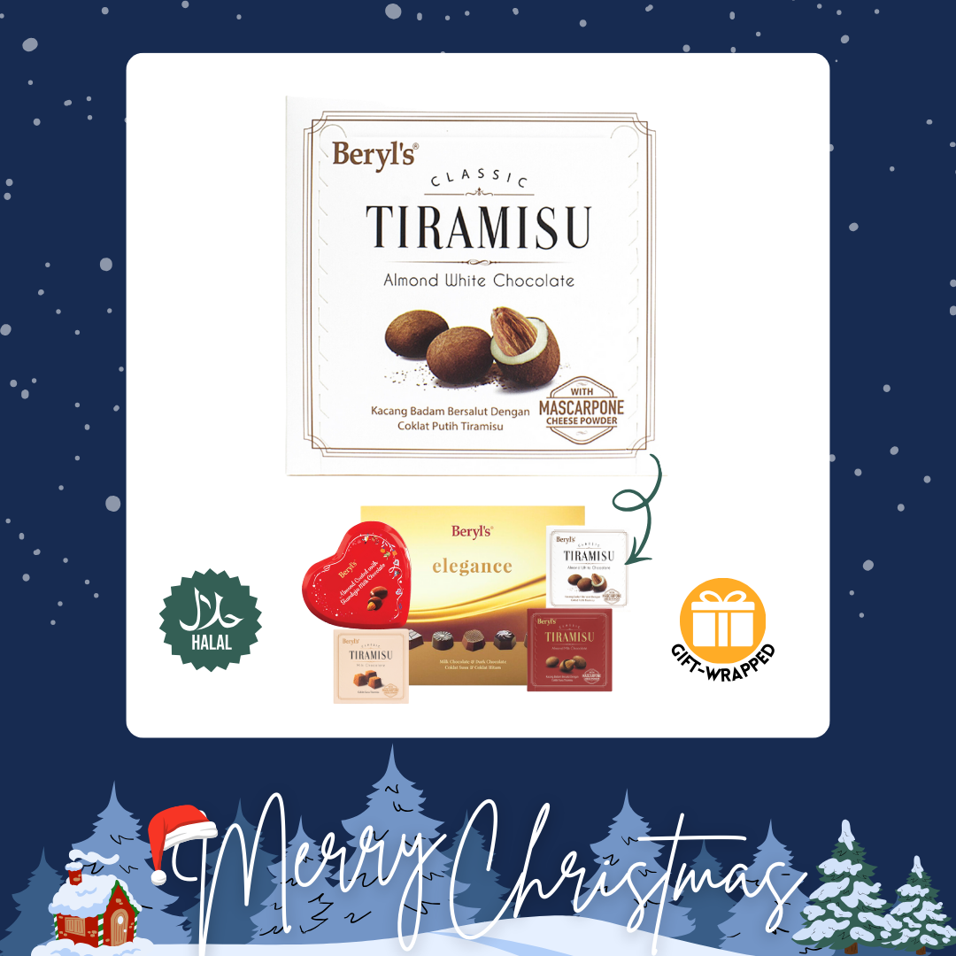 Christmas - [Halal] Beryl's Tiramisu Almond White Chocolate (65G)