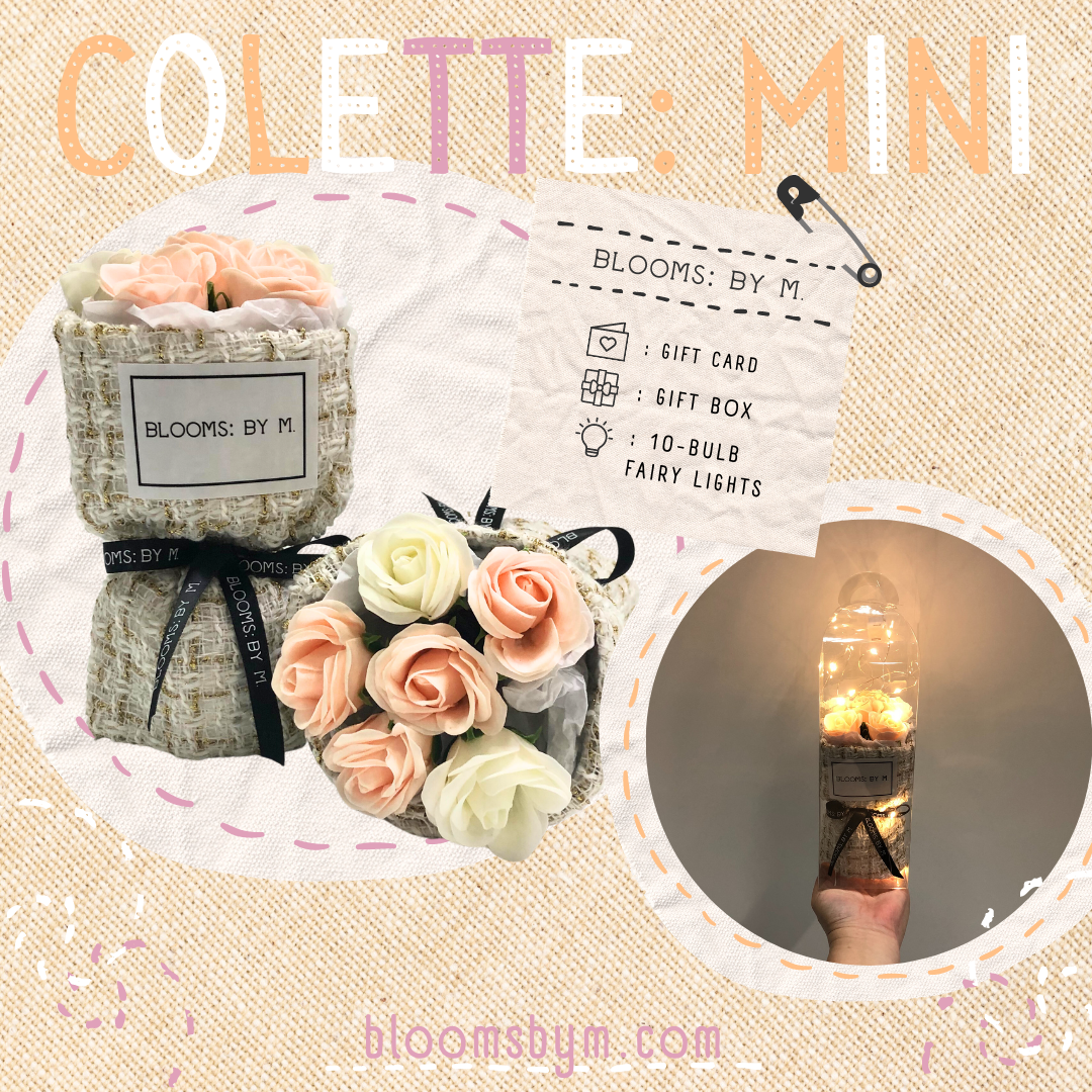 Galentine's Day - Soap Flower Rose Bouquet Box - Colette Mini Bundle