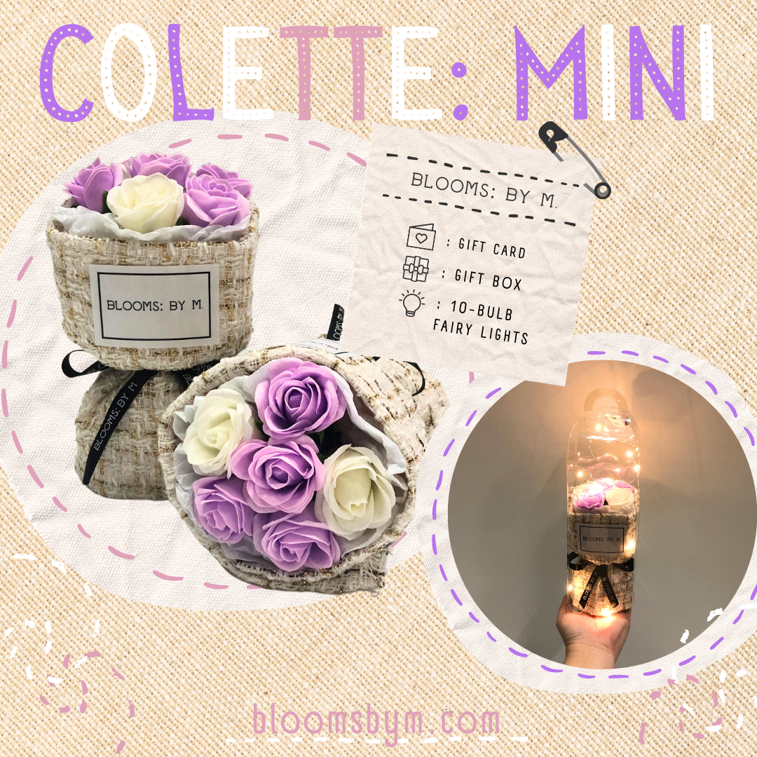 VDay Bundle - Seed of Love Teddy + Colette: Mini Soap Flower + Candle