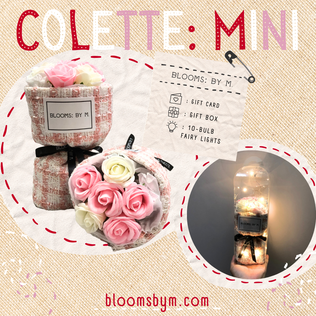 VDay Bundle - Seed of Love Teddy + Colette: Mini Soap Flower + Candle