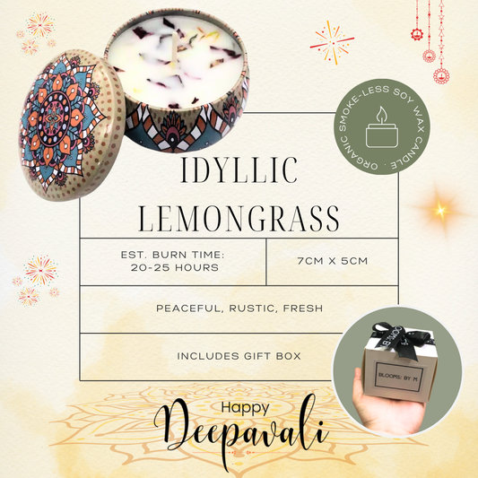 🪔 Happy Deepavali - Candle - Idyllic Lemongrass