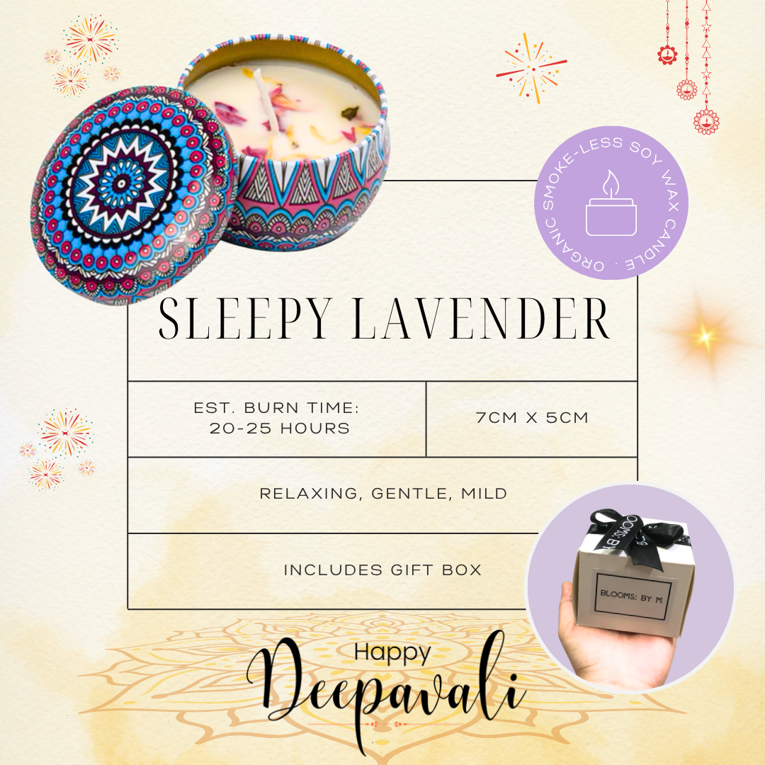 🪔 Happy Deepavali - Candle - Sleepy Lavender