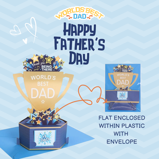 Father's Day Exclusive Gift - World's Best Dad Mini Paper Standee