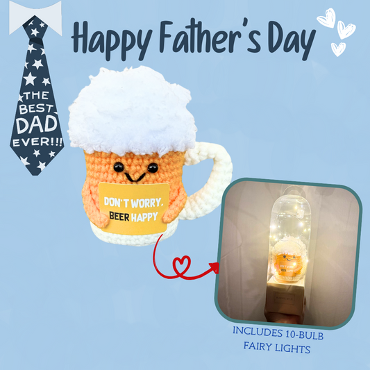 Father's Day Exclusive Gift - Woven Beer Happy