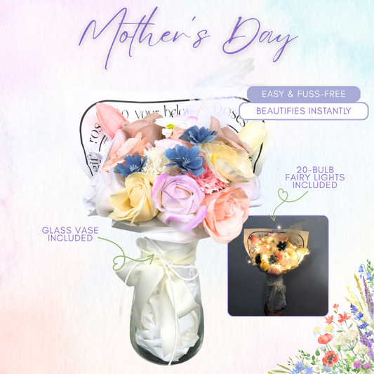 Mother's Day - For A Beautiful Home - Stylish Yuna - Soap and Faux Flowers