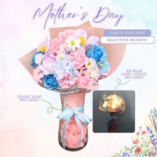 Mother's Day - For A Beautiful Home - Sweet Gloria -  Soap and Faux Flowers