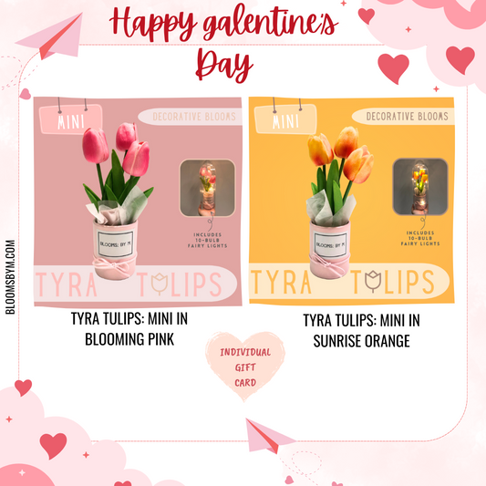 Galentine's Day - Tyra Tulips Mini (Faux Flowers) Bundle