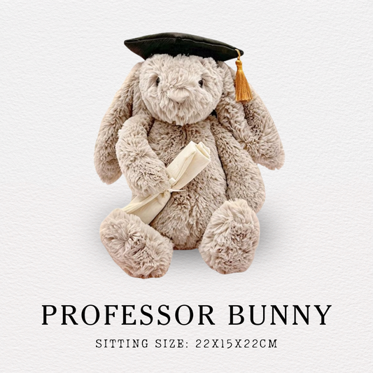 Professor Bunny - Graduation Soft Toy Plushie