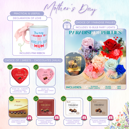 [Halal] Mother's Sweets Bundle - Best Mum Mug + Paradise of Phillies + Chocolate