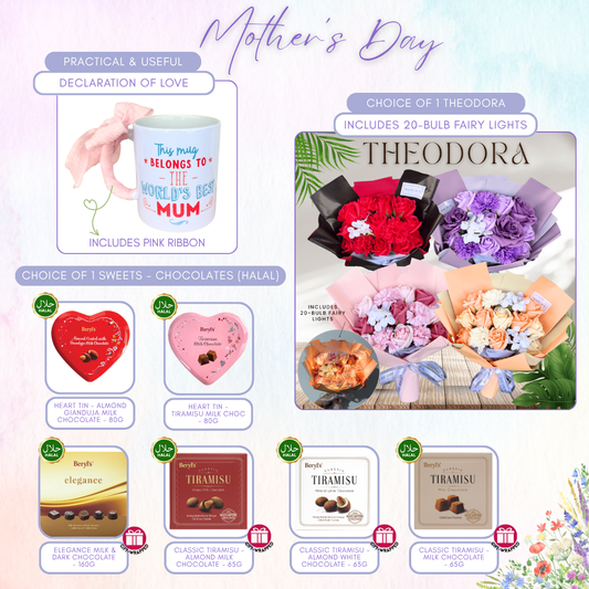 [Halal] Mother's Sweets Bundle - Best Mum Mug + Theodora + Chocolates