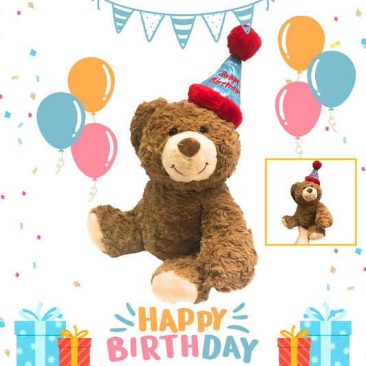 Happy Birthday Teddy - Soft Toy Plushie