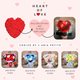Heart of Love - Foam Flowers with Box + Soap Flower Rose Bouquet Aria Petite Bundle