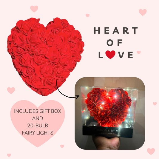Heart of Love - Foam Flowers with Box