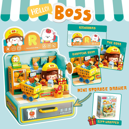 Hello Boss - Convenience Shop - Brick Assembly Toy