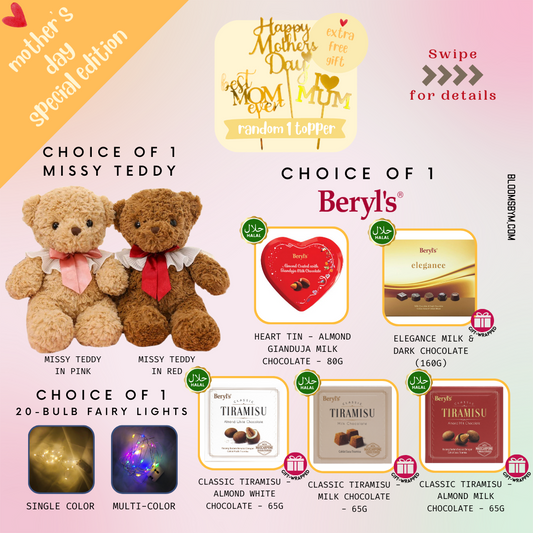 Mother's Day Bundle - [Halal]Missy Teddy + Beryl's Chocolates Bundle