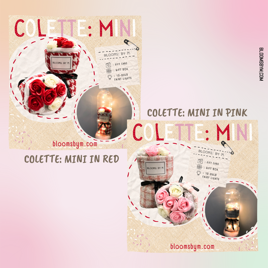 Mother's Day Bundle - Missy Teddy+Soap Flower Rose Bouquet Box-Colette Mini