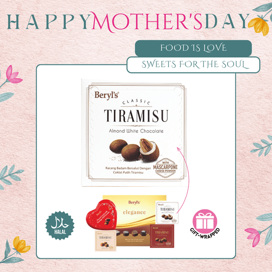 Mother's Day Add-Ons - TiramisuAlmondWhiteChoc(65G)w/Gift Wrap