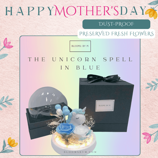Mother's Day Highlights - Preserved Flowers - Unicorn Spell in Blue