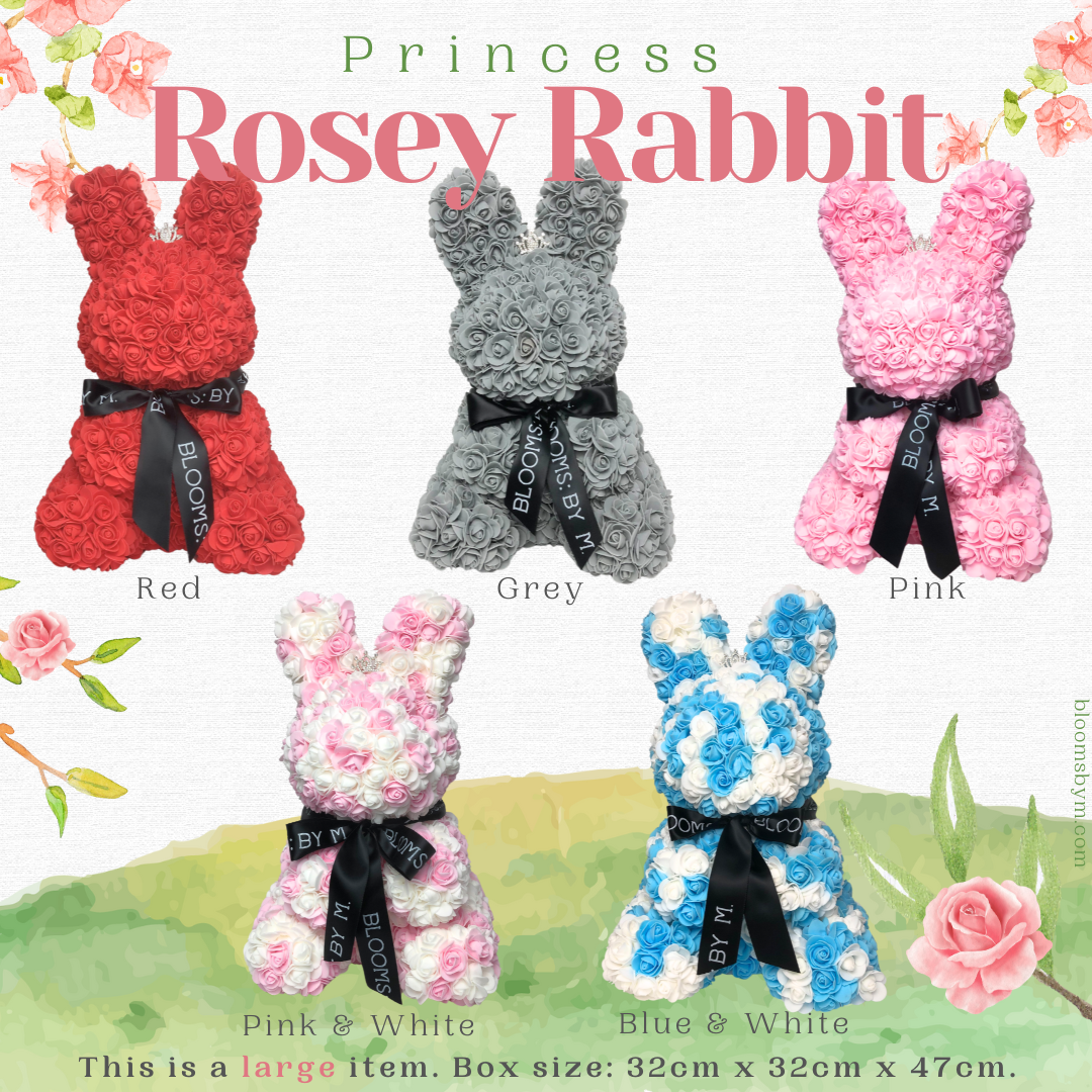 (Premium-Large) Foam Flower - Princess Rosey Rabbit (Pink)