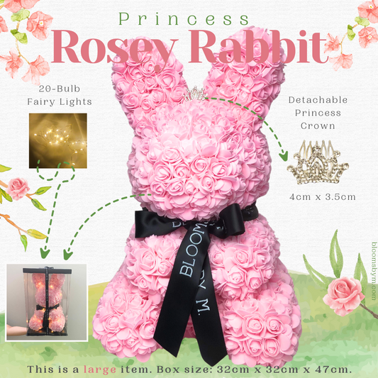 (Premium-Large) Foam Flower - Princess Rosey Rabbit (Pink)
