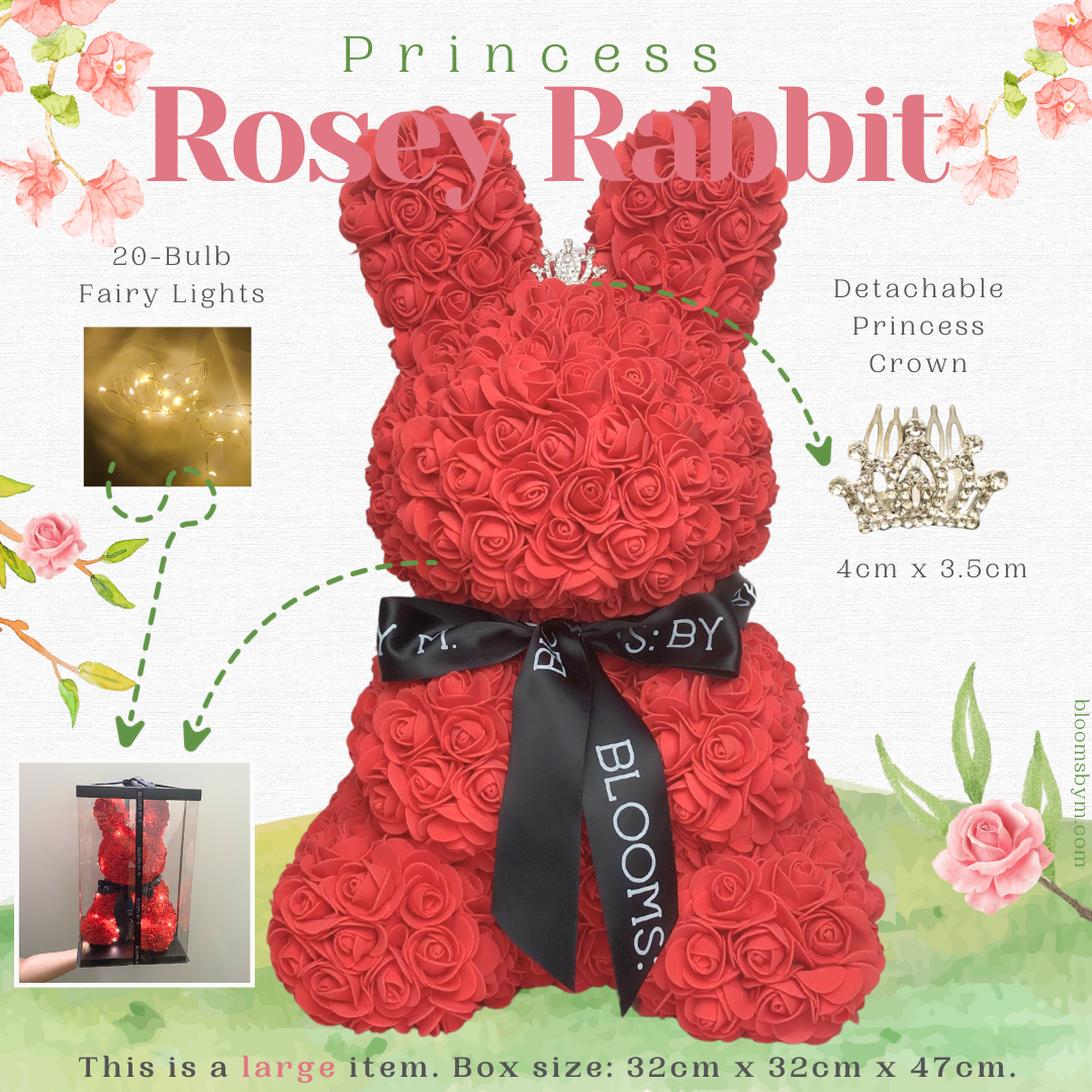 Top 4 - (Premium-Large) Foam Flower - Princess Rosey Rabbit