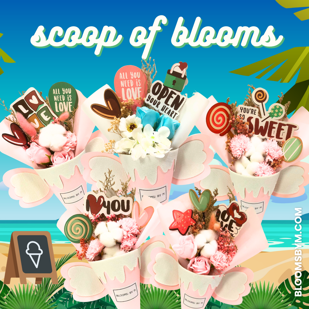 Scoop of Blooms - Elena (1 Bouquet)
